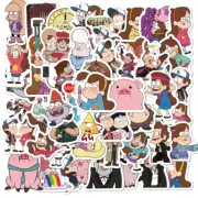 50Pcs Cartoon Gravity Falls Stickers DIY Stickers Scrapbooking Phone Luggage Ska