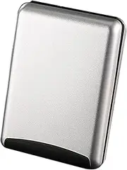 [ARKCHIU] Cigarette Case, 16 Capacity, Portable Cigarette Case Smoking Boxes Silver,One Size