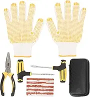 Baxnore Metal Rubber Car Tire Repair Kit, Flat Tire Repair Tools, Tire Puncture Repair Kit, Motorcycle Tire Repair Kit, Tubeless Tire Repair Kit for Car