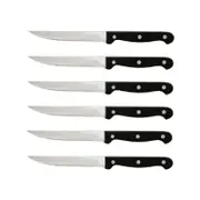 Trenton Pointed Tip Wood Handle Steak Knife Set Of 12