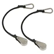 ​TACO Marine Shock Cord with Roller-12" Bungee for Smooth Outrigger Lines (Pair)