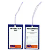 Prochoice INFORMATION SAFETY TAG 125mmx75mm 100Pieces All Weather *Aust Brand