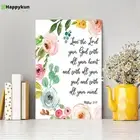 Love The Lord Your God With All Your Heart Canvas Prints - Scripture Wall Dec...