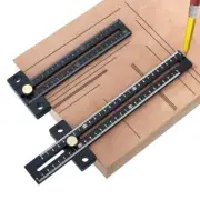 180/280mm Scale Metric Measure Scribing Ruler T Shape Carpentry Marking Tool