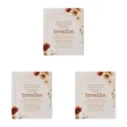 3x Splosh Home Sweet Home Ceramic Mindfulness Verse Tabletop Plaque 14cm