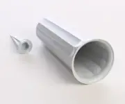 Bulk Case of 6 Stone Plastic Fluted 9" Cemetery Vases