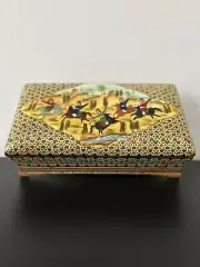 Imported Handmade/Handpainted Box depicting Arabian Scene