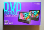 Proscan 7" Dual Screen Portable CD DVD Player with SD Card slot, USB, 3.5mm