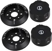 BESPORTBLE 2pcs Temperature Control Knobs for Oven and Grill Compatible Gas Burners Versatile Replacement for Electric Ovens and Deep Fryers and Design