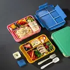 Portable Bento Box Fruit Salad Lunch Box Microwavable 5 Grid for Kids Adults AU