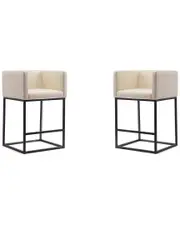 Manhattan Comfort Set of 2 Embassy Counter Stools