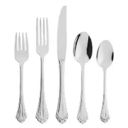 Marquette 20 pc piece Set Service for of 4 Oneida Stainless Flatware NEW