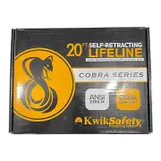 KwikSafety 20’ COBRA Self Retracting Lifeline ANSI Z359.14 Model KS7933S