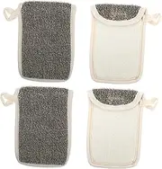 Healeved 2sets Foaming Net Soap Holder Soap Storage Scrubbing Exfoliating Tool for Shower 4pcs*2