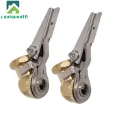 Two Brass Lock On Tire Inflator Locking Air Chuck Air Hose Attachment 1/4" NPT
