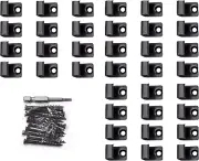 Deck Clips Pack of 36 | Grooved Decking Clips and Deck Screws | Deck Starter Cli