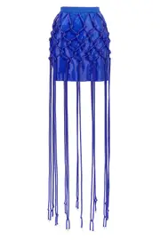 DAVID KOMA 'Fish Net Layered' Skirt