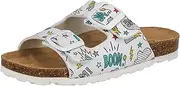 [Lico] Unisex Kids' Bioline Zippy Mules, White (Weiss/Multi Weiss/Multi)