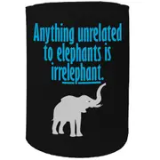 Alcohol Animal Stubby Holder - Anything Elephant - Funny Novelty Birthday Gift Joke Beer Can Bottle