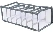 FONDOTIN Space-saving Multi-grid Clothes Box Underwear Dividers Easy Wash Wardrobe Pants Organizer