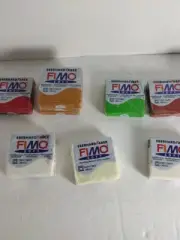 Fimo Soft Oven Bake Polymer Clay. Lot Assorted Colors. 14 2 Oz Packets.