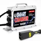 36Volt 18 AMP Smart Battery Charger For EZGO TXT Golf Cart W/ D Style Plug