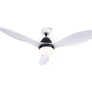 Devanti Ceiling Fan Light Remote Control Ceiling Fans White 48'' 3 Blades
