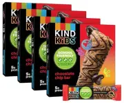 KIND Kids Snacks Chocolate Chip Bar Tree Nut and Peanut Free Gluten Free Whol...