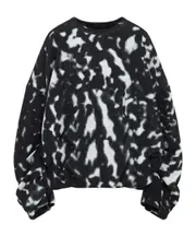 Draped sweatshirt S,XS,M black