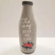 NWT Stocking Stuffer Mona B This is My Beer Time Bottle Koozie