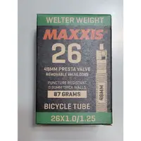 在飛比找蝦皮購物優惠-MAXXIS MTB 26*1.0~1.25 法式內胎 氣嘴