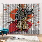 Bloody Tiger Fights 3D Curtain Blockout Photo Printing Curtains Drape Fabric