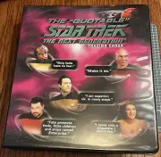 The Quotable Star Trek Next Generation Trading Cards Album W/Promo BP + Auto