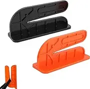 2PCS Rag Cutter Wall Mounted, Rag Quilt Cutting Tool Fast Cutting Cloth for Quilting Fast Cloth Cutter Easily Cut Old Sheets T Shirts Towels Black and Orange