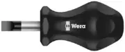 4x Wera SLOTTED STUBBY SCREWDRIVERS 25mm Blade*German Brand- 4mm, 5.5mm Or 6.5mm