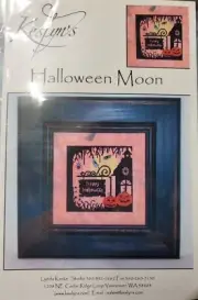 Keslyn's Halloween Moon Cross Stitch Chart NIP 40 Count