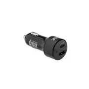 3sixT Car Charger Phone Adapter Mobile Connector Accessory 27W USB-C PD Black