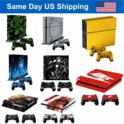 Vinyl Skin Cover Decal Sticker for Sony Playstation 4 PS4 Console + 2 Controller