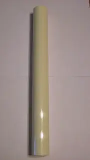 12" TALL CREAM PLASTIC EDISON STANDARD CANDLE COVER 1 1/4" O.D. LAMP PART 50935J