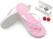 [HYCYYFC] Men's and Women's flip Flops Yoga mats Comfortable Beach flip Flops Sandals with Arch Support (Color : Pink, Size : 39)