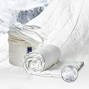Vesta Hungarian Goose Down Lightweight Comforter, Cooling Blanket for Hot Sleepers, Moisture & Thermal Control for Summer & Sweaty Sleepers, King Size (Alaskan White, 285g, 0.62 lbs)