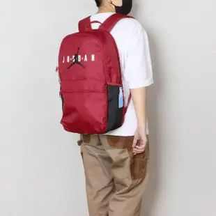 【NIKE 耐吉】後背包 Jordan Backpack 紅 黑 13吋 多夾層 喬丹 筆電包 雙肩包 背包(JD2413006AD-003)