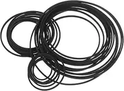 CORHAD Professional Cassette Player Belts 1.2mm Thick Rubber Drive Belts for Recorders Cd Players