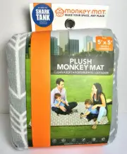 NEW Monkey Mat Portable Indoor Outdoor Plush Blanket 5x5 With Pouch