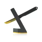 Unbox Therapy Pocket Samurai Knife & Desk Stand Black Color