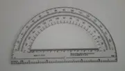 Clear Protractor-6"x3.5"-Meets CPSC Safety Requirements-SET OF 5-/ A4-486