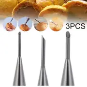 3PCS/Set Icing Piping Nozzles Cake Decorating Tool Cream Puff Nozzle Pastry Tips