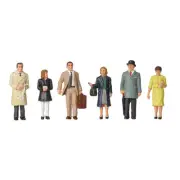 OO Gauge Figures Bachmann 1960s/'70s Standing Station Passengers Scenecraft