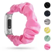 StrapsCo Elastic Scrunchie Watch Band Strap for Fitbit Charge 4 & Charge 3