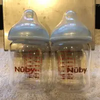 在飛比找蝦皮購物優惠-Nuby超寬口徑弧形玻璃奶瓶 240ml（2入）